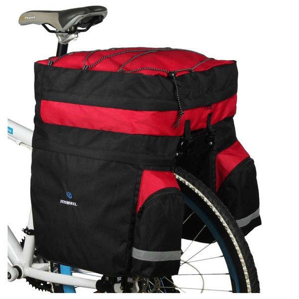 Kerékpár táska - Csomagtartóra szerelhető - Három részes