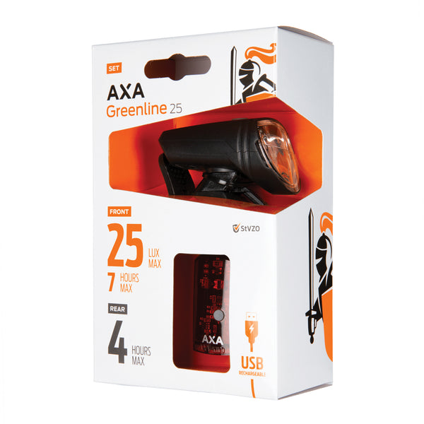 AXA Greenline Set 15 Lux - USB Lámpaszett